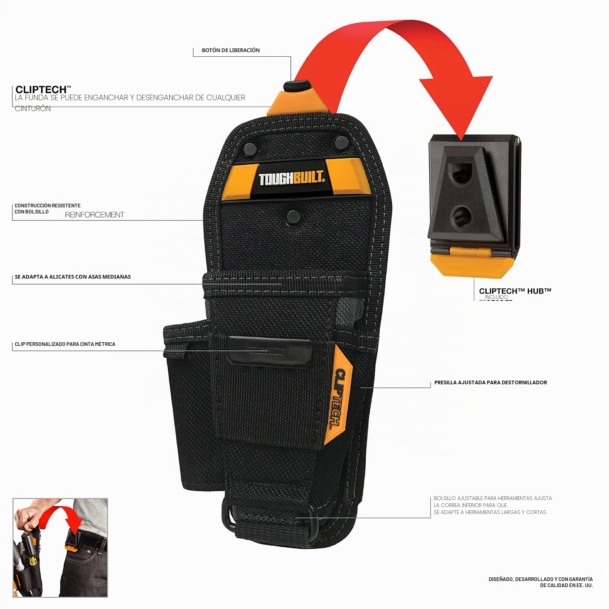 Bolso ALICATES (Mediano) TB-CT-35-M Tough Built