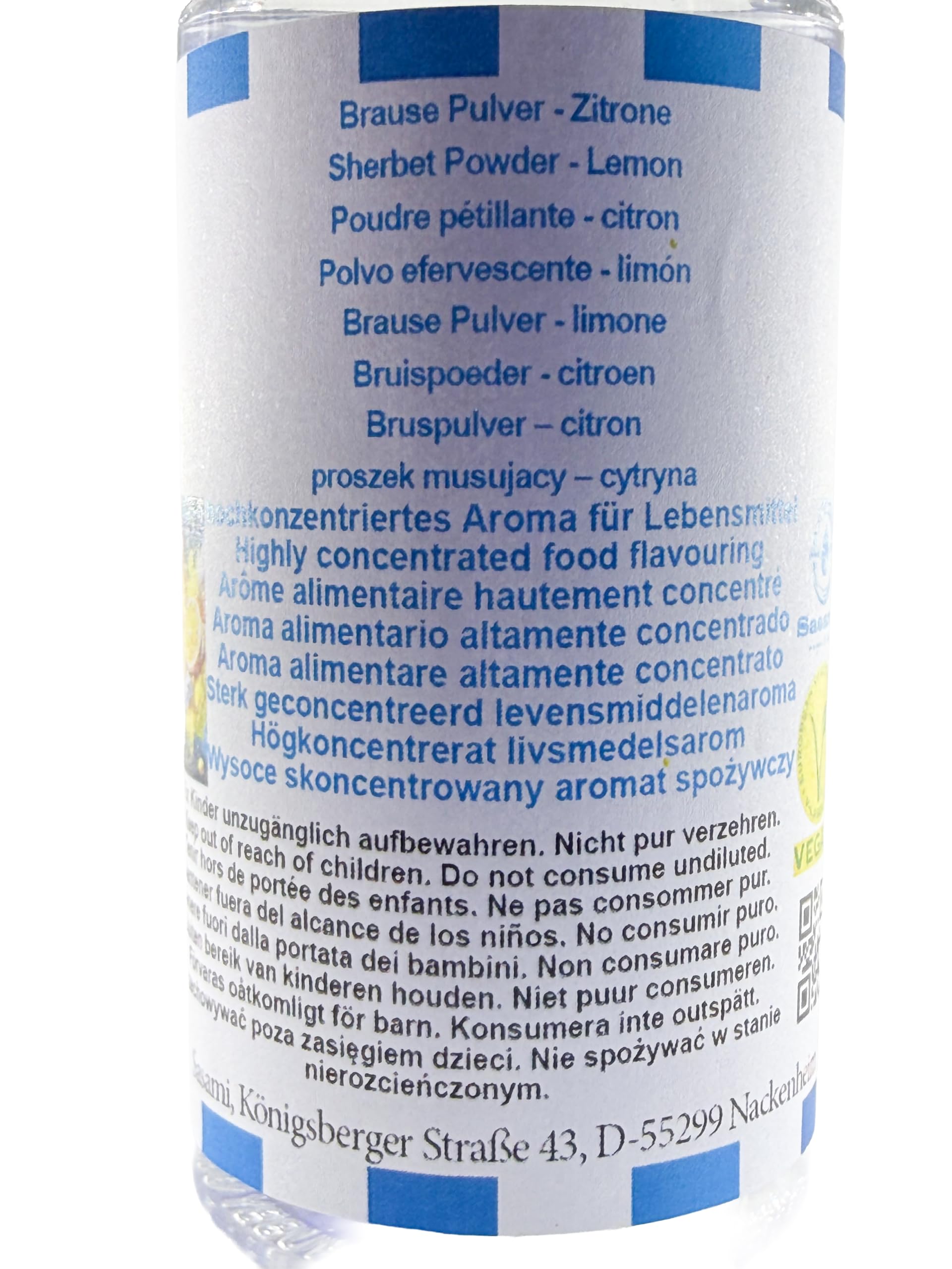 Brause Pulver - Zitrone Aroma Konzentrat - Vegan - Sasami - 100ml