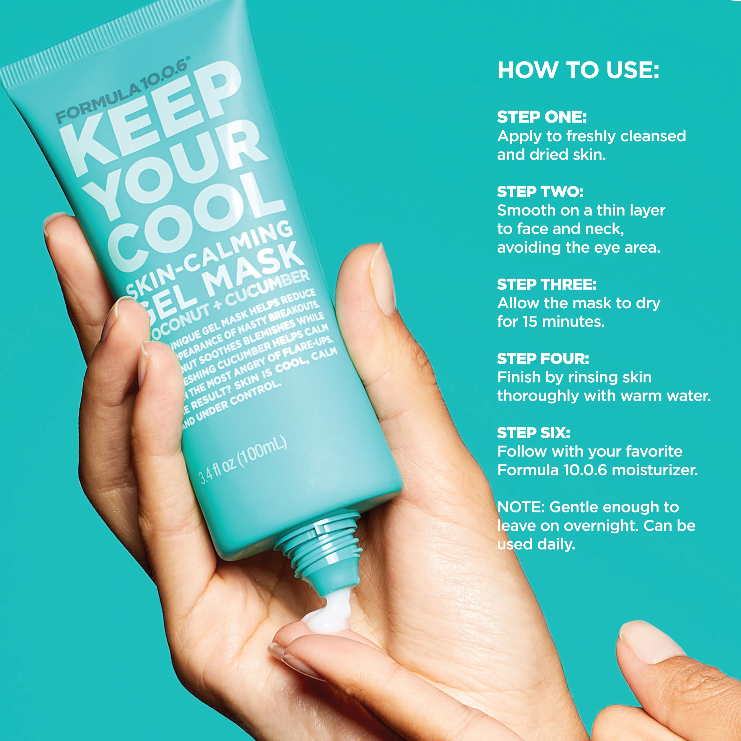 Amazon.com : FORMULA 10.0.6 Keep Your Cool Gel Mask w/Coconut