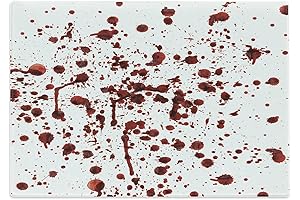 Ambesonne Horror Glass Cutting Board - Decorative Tempered Glass Cutting and Serving Board