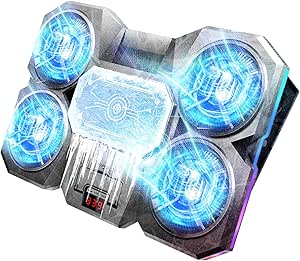 Buy Navazip Laptop Cooling Pad With Thermoelectric Cooler And 4 Fans Upgraded Laptop Cooler Rgb 14 18 Inches Laptop Stand Multi Gear Adjustment Independent Control Black