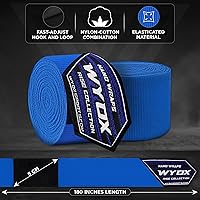 Vista 2 de WYOX Boxing Hand Wraps Inner Gloves, Elasticated Thumb Loop Bandages Mexican Style Under Mitts Wrist Wrap Protection Muay Thai MMA Kickboxing