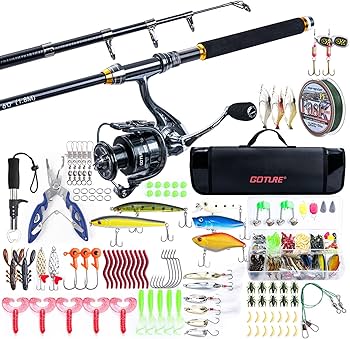 Amazon | Goture 釣りセット 1.8m スピニングロッド 3000番 釣り竿