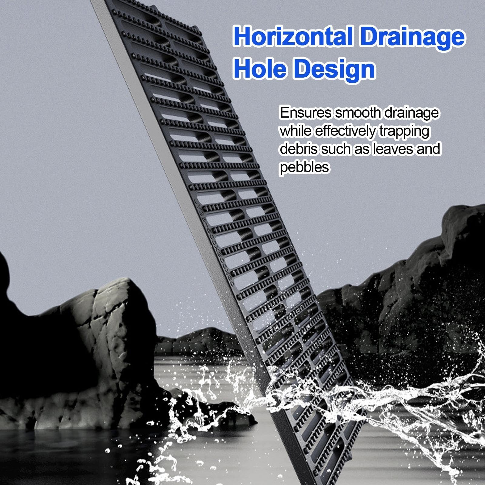 Prostokątna Rowkowana Kratka Drenażowa, Odpływ Podłogowy Na Zewnątrz