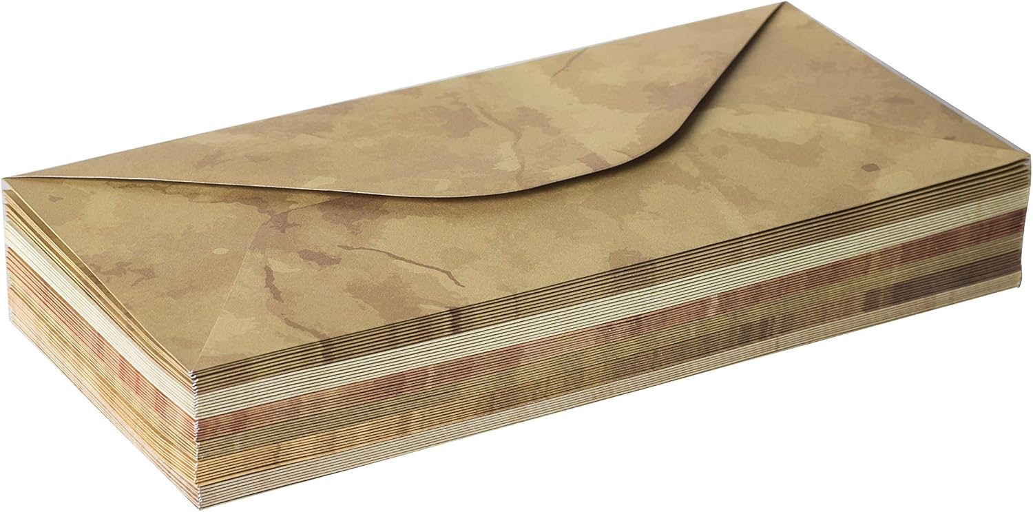 Buy Pack 48 】 Enveloppes vintage Enveloppes de style vintage