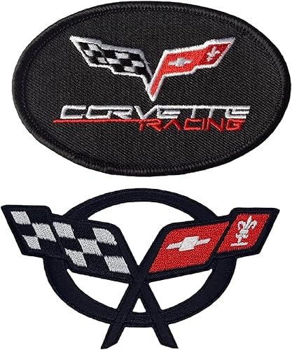 Patch Force Corvette Racing - Juego de 2 piezas de parches de banderas a cuadros  Planchar en coser en B149 disponible en Yaxa Venezuela