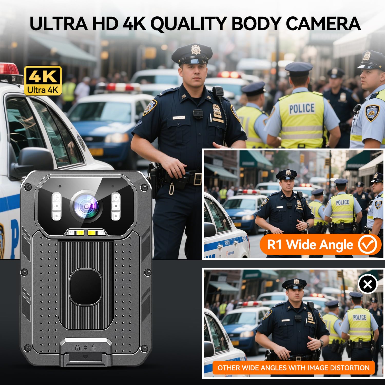 Body Camera Wearable Video And Audio Recording Police Body Camera ...