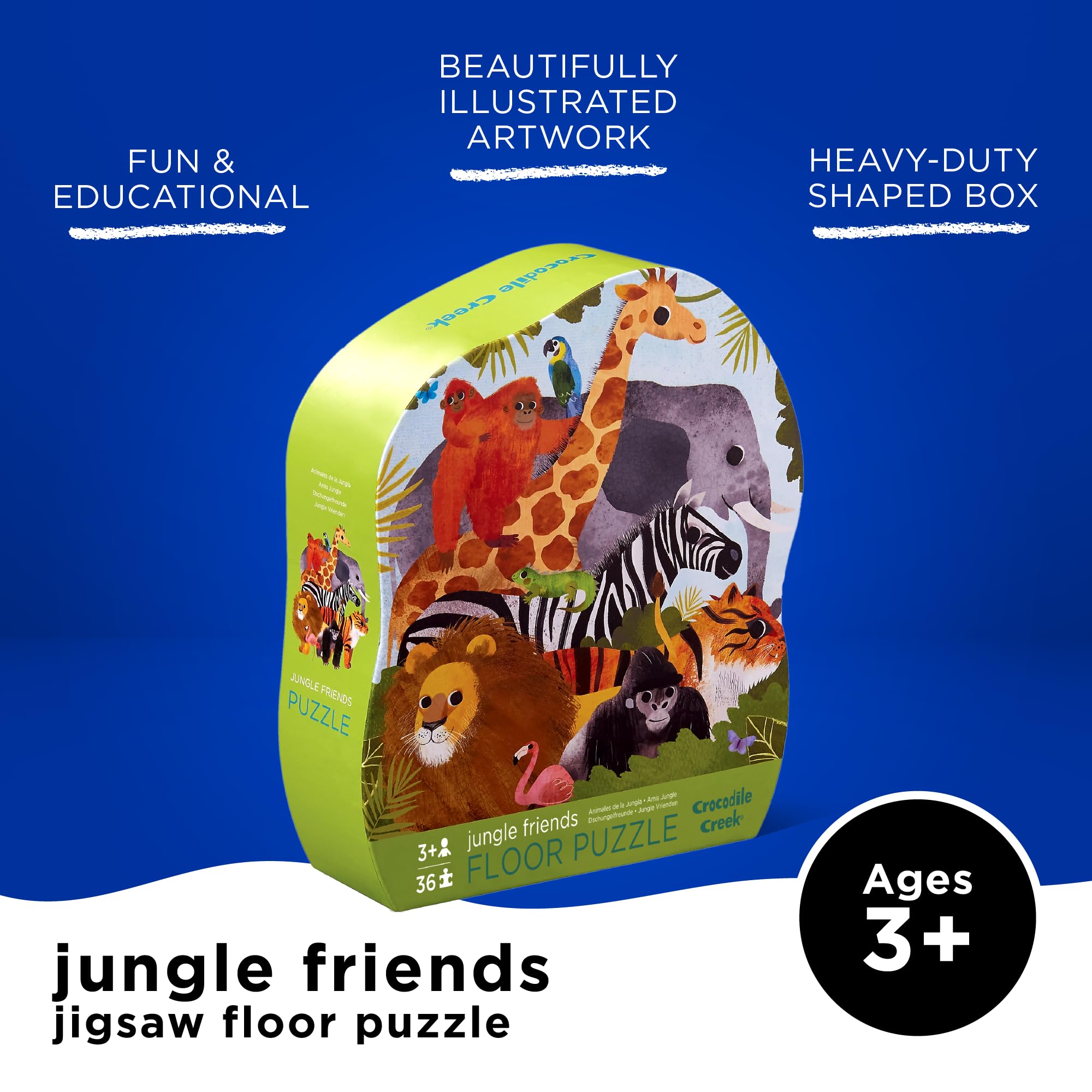 Crocodile Creek Floor Puzzles Puzzles For Kids 3-5 Crocodile Creek - 36  Piece Floor Puzzle - Garden Friends - Kid's Korner Puzzle Box For Kids  Puzzles For Toddlers 2-4, image size:2000x2000