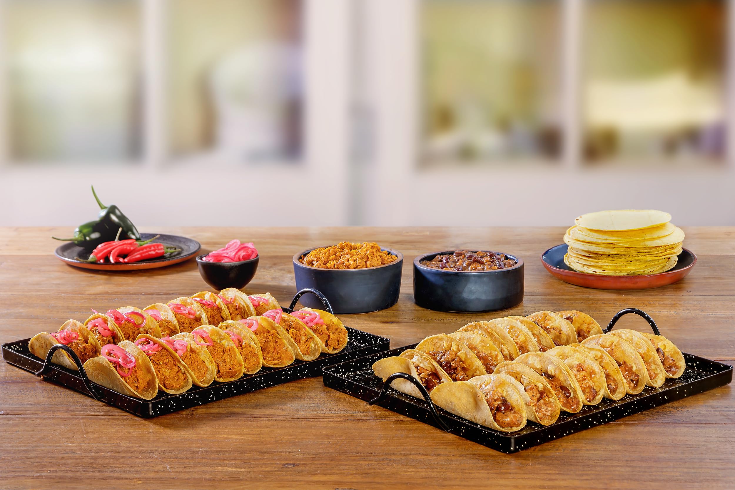 La Reina de las Tortillas - Kit de Tacos 3 en 1, sin gluten, incluye Cochinita Pibil, Chile con Carne y Tortillas de maíz