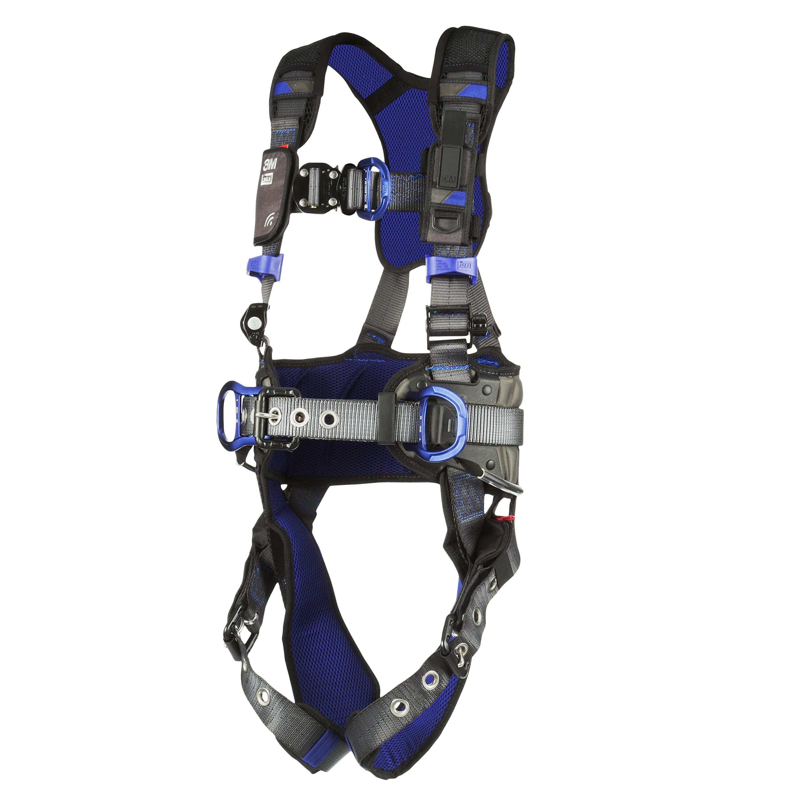 3M 1113177 DBI-SALA ExoFit X300 Comfort Wind Energy Climbing Positioning Safety Harness, Wind Energy Fall Protection, Aluminum Back and Front D-Ring,Leg Tongue Buckle,Quick-Connect Chest Buckle,Large