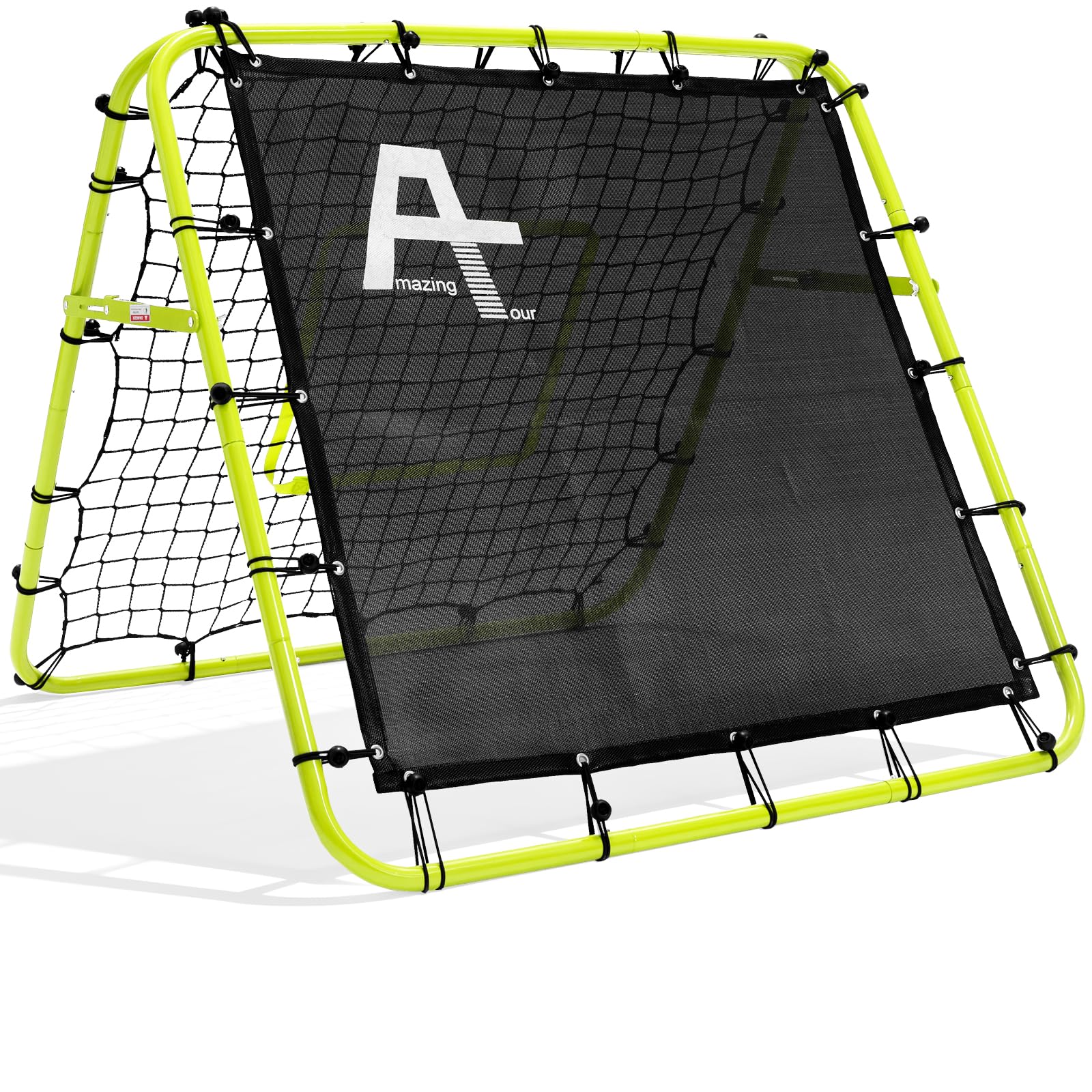 Doppelseitige Rebounder Net Fußball Training Ausrüstung, 100/120/180cm, Fußball Tor Kickback Ziel justierbar für Kinder Spiel Lehre Übung Ausrüstung, Einstellbare tragbare Sport Netze für Garten