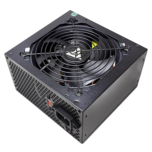 APEVIA VENUS450W 450W ATX Power Supply with Auto-Thermally Controlled 120mm Fan, 115/230V Switch, All Protections