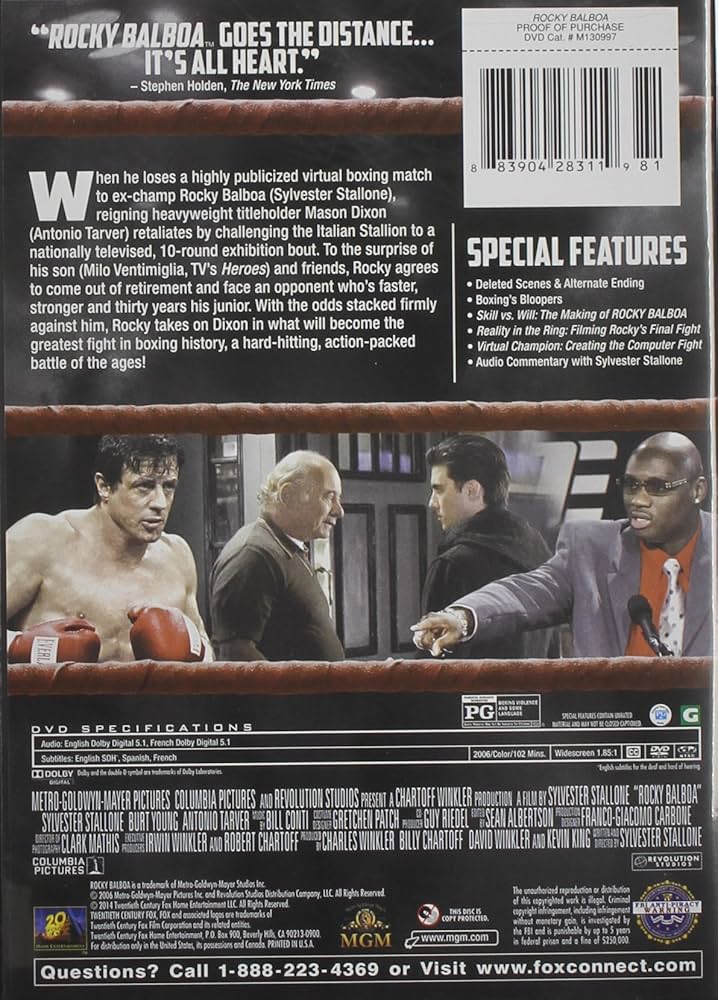 Rocky Balboa: Amazon.ca: Movies & TV Shows