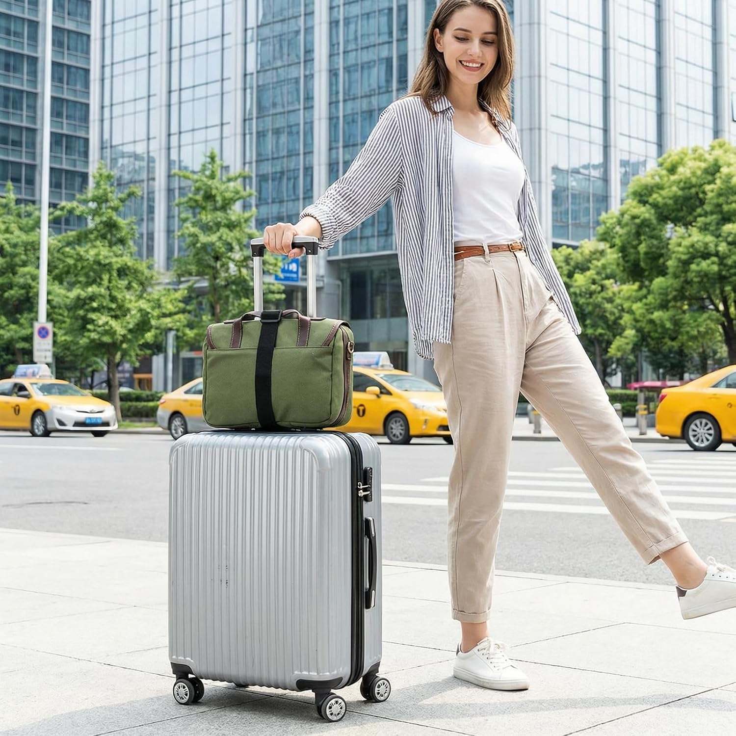 Luggage Connector Straps, Adjustable Luggage Straps, Elastic Bungee Belt for Suitcase, Add a Bag Connector, Travel Accessories, Multi Use Fastening Strap