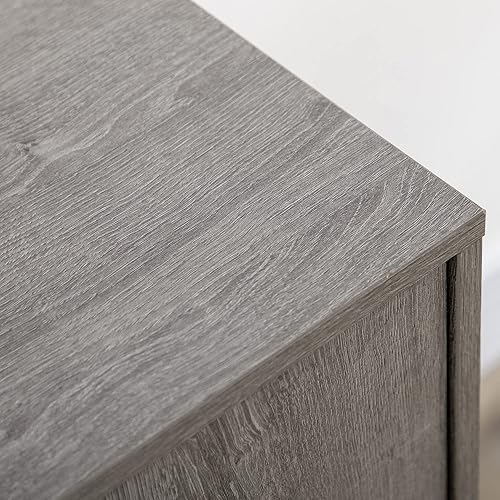 Miniatura 8 de HOMCOM Gabinete de barra de café para 9 botellas de vino y estante ajustable, aparador de buffet, gabinete de vino para sala de estar