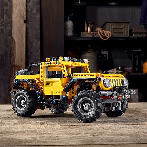 Miniatura 7 de LEGO - Kit de construcción Technic Jeep Wrangler 4x4, auto de juguete, modelo 42122, SUV todoterreno todoterreno, diseño auténtico, funcional, idea