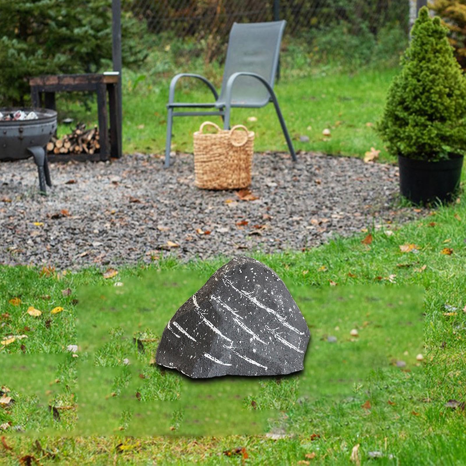 Rocher Artificiel Décoratif, Mousse Simulée pour Aquarium, Jardin, Rocaille et Décoration de Scène, Convient Aux Parcs, Piscines et Espaces D, 25cmx20cm