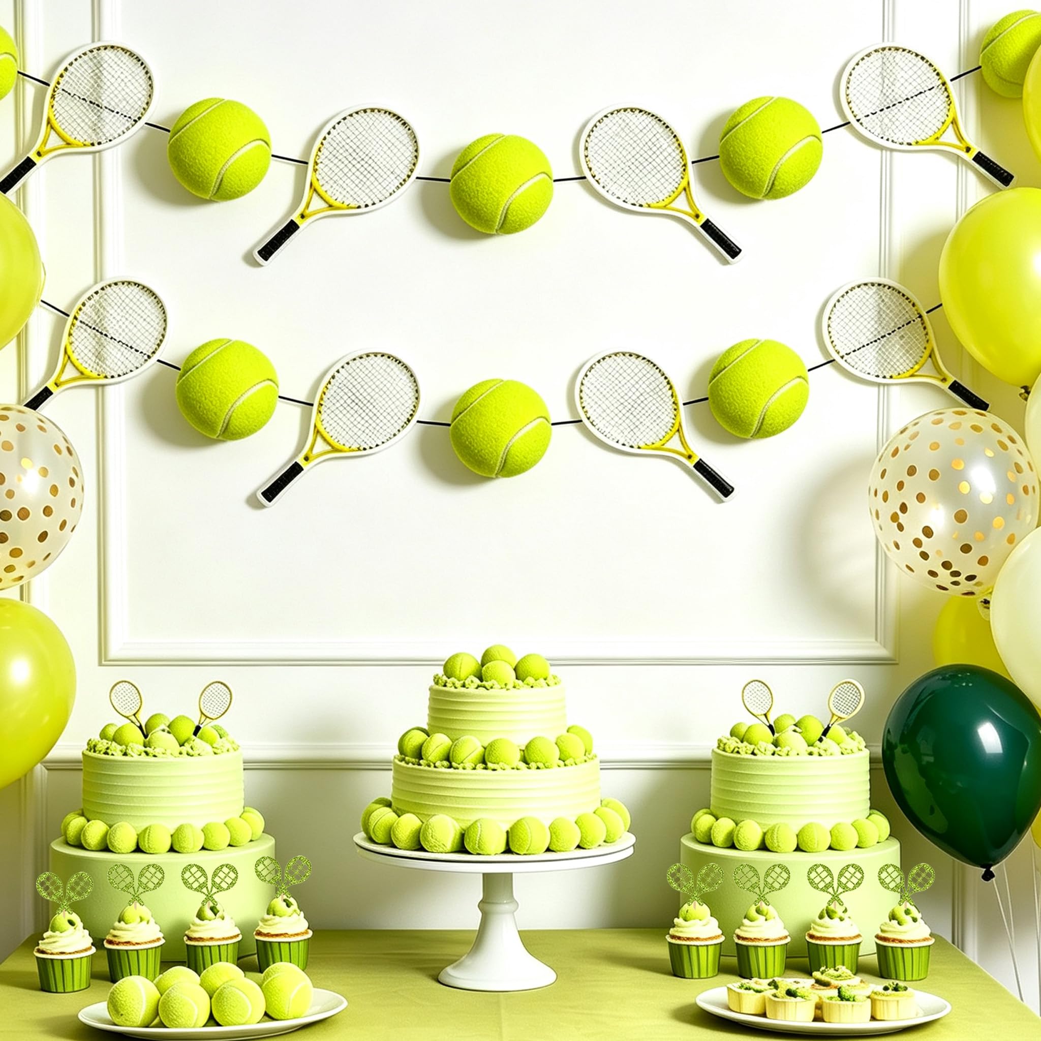 Tennis Party Decorations Tennis Themed Banner and Garland Supplies
