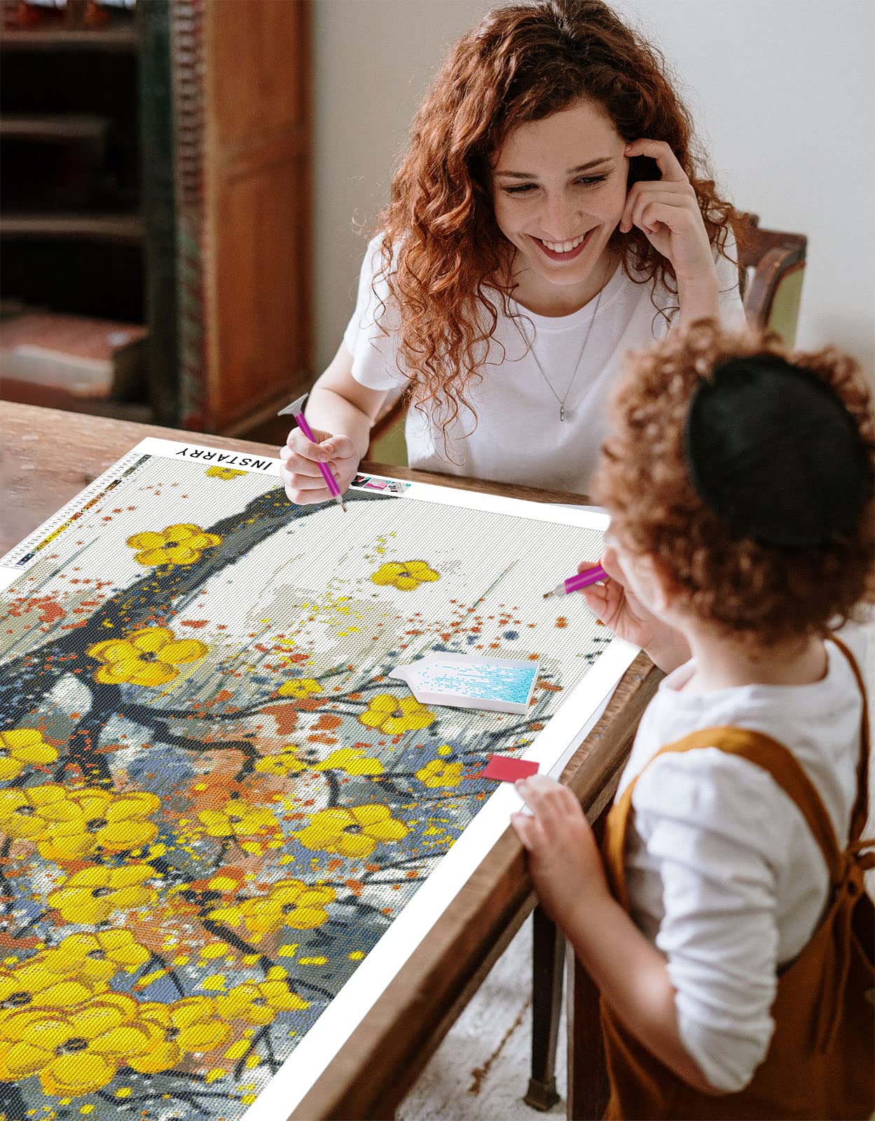 Kit 5D Diamond Painting ZGmaxCL – Laghetto E Fiori – 100x40 Cm – Tela Completa