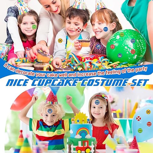 Miniatura 5 de Sabary 500 calcomanías de tren para ferrocarril redondo con temática de cruce, regalo para fiesta de cumpleaños, actividades de día lluvioso,