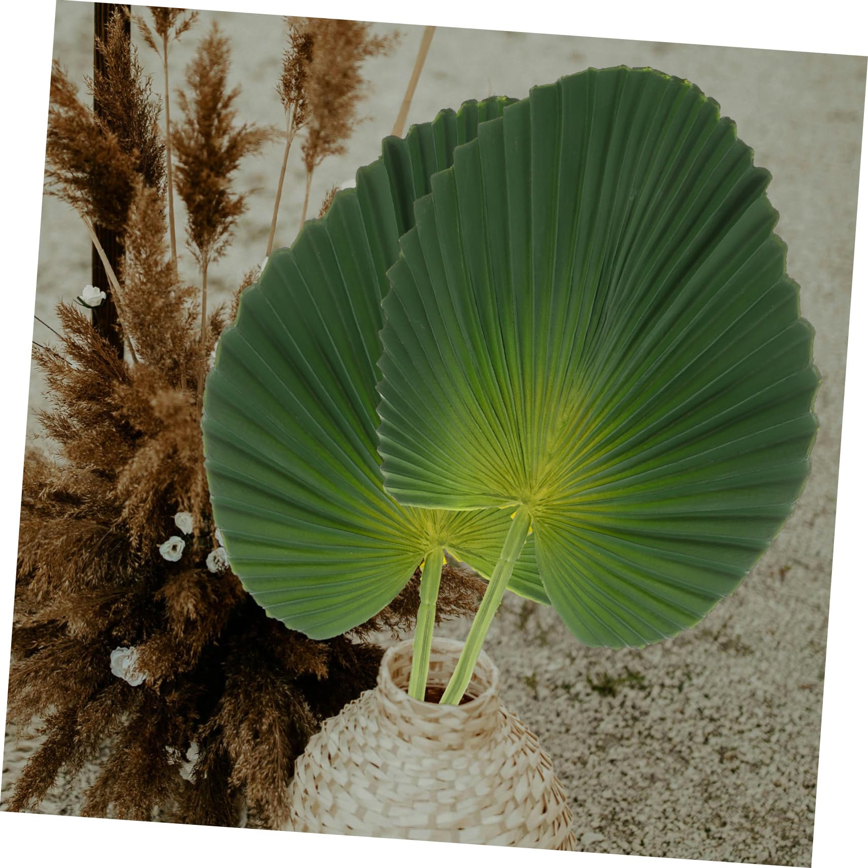 Amosfun 3 Pezzi Di Foglie Artificiali Decorare Piante Finte Disposizione Decorazione Verde Pianta Artificiale Decorazione Verde Foglia Di Palma Ornamento Foglia Finta Giungla