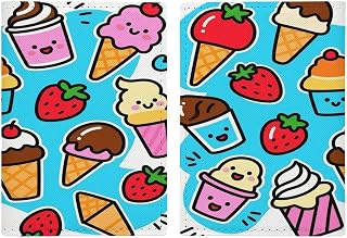 Passport Wallet Sweet Ice Cream Passport Holder Travel Passport Cover for Travel Must Haves Accessories