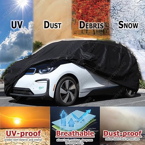 Vista 4 de Funda de coche para Mazda Mazda2 XTREMECOVERPRO PRO Plus Series 2011, 2012, 2013, 2014, 2015, color negro