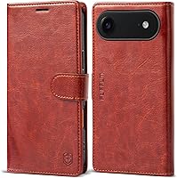 Vista 7 de Funda tipo cartera para iPhone 17 Pro Max con tarjetero de crédito, de piel sintética, con función atril, funda protectora a prueba de golpes