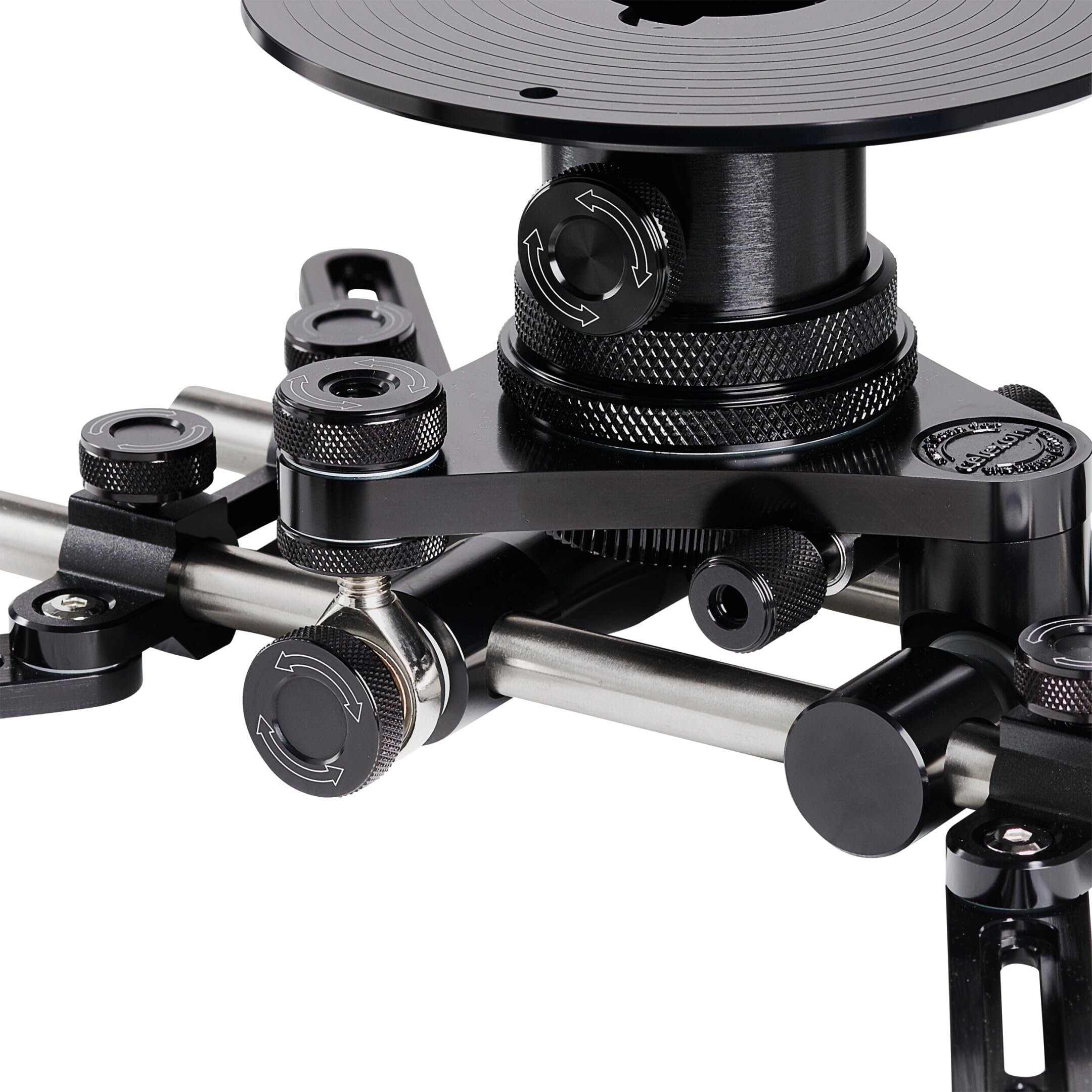 Celexon Beamer Deckenhalterung MultiCel OMG-1000 | 30kg Traglast | 360° Schwenkbar & Neigbar | LuxusLine Silber