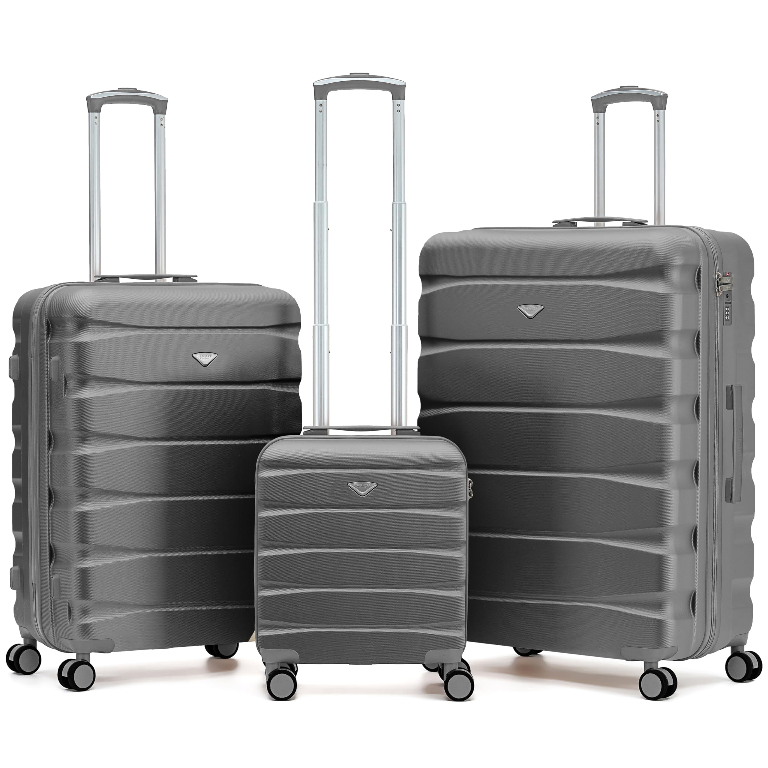 Flight Knight Underseat Cabin Suitcase 45x36x20cm | Free Hand Luggage for EasyJet & Wizz Air | Lightweight ABS Hard Shell with 8 Silent-Glide Spinner Wheels | Max Space Travel Bag — view 242
