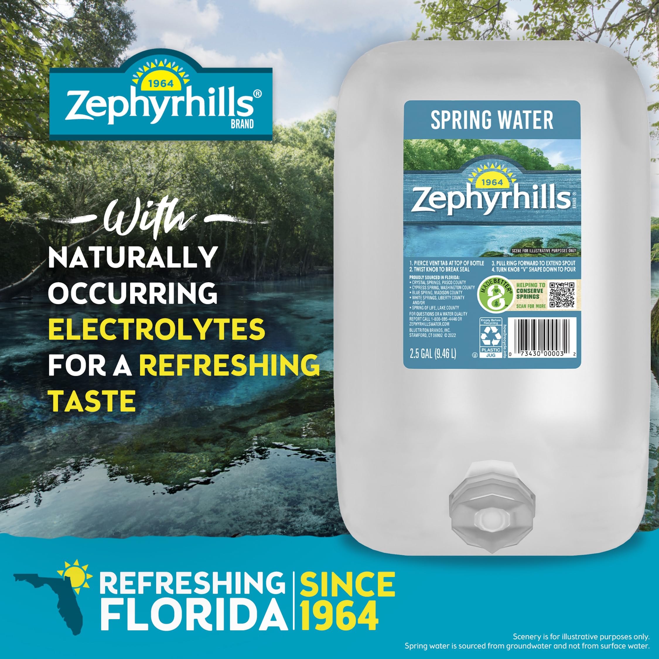Amazon.com: Zephyrhills Florida Spring Bottled Water - 320 Fl Oz