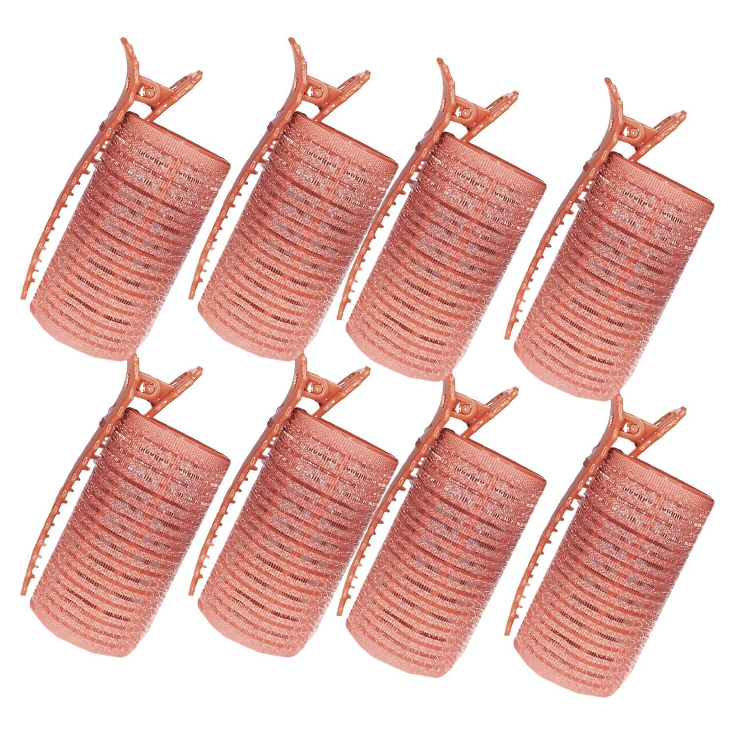 (8 Pcs) Heatless Hair Curler Rollers with Clips for Women | Premium Velcro Hair Rollers for Curling Hair | Lightweight & Portable No Heat Curling Tool Set | DIY Salon Style Hair Styling Kit-image-30