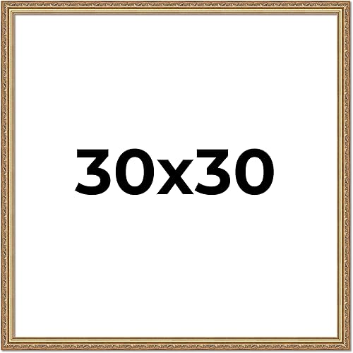 Vista 273 de Poster Palooza Marco de fotos de madera tradicional dorado antiguo de 6 x 18 pulgadas con plexiglás acrílico UV, respaldo de tablero de espuma