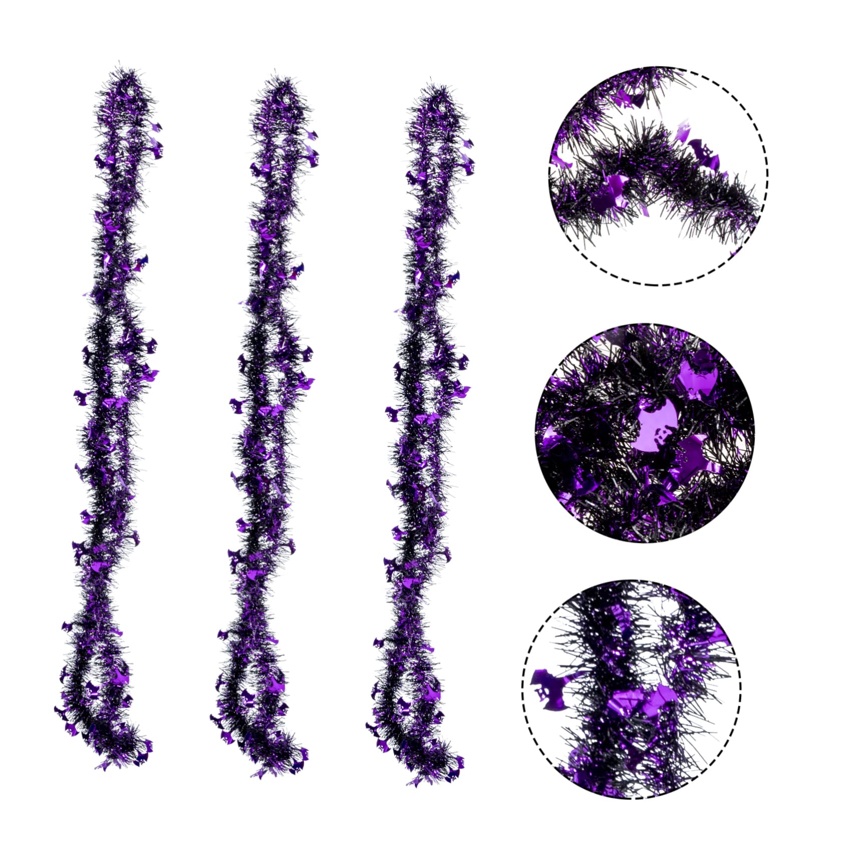 ABOOFAN 9stücke Teiliges Halloween Dekorationsset Mit Tinsel Girlande Für Innen Und Außendekoration Für Halloween-Partys Mit Leuchtenden Farben Und Flexibler Anwendung