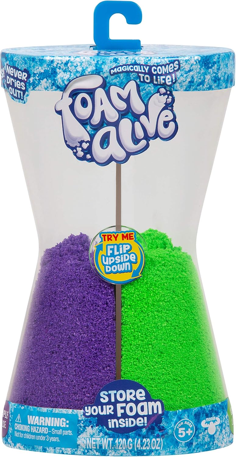 Foam Alive 120G for Mixing, Molding & Melting 2 Colors of Soft, Squishy, Fluffy