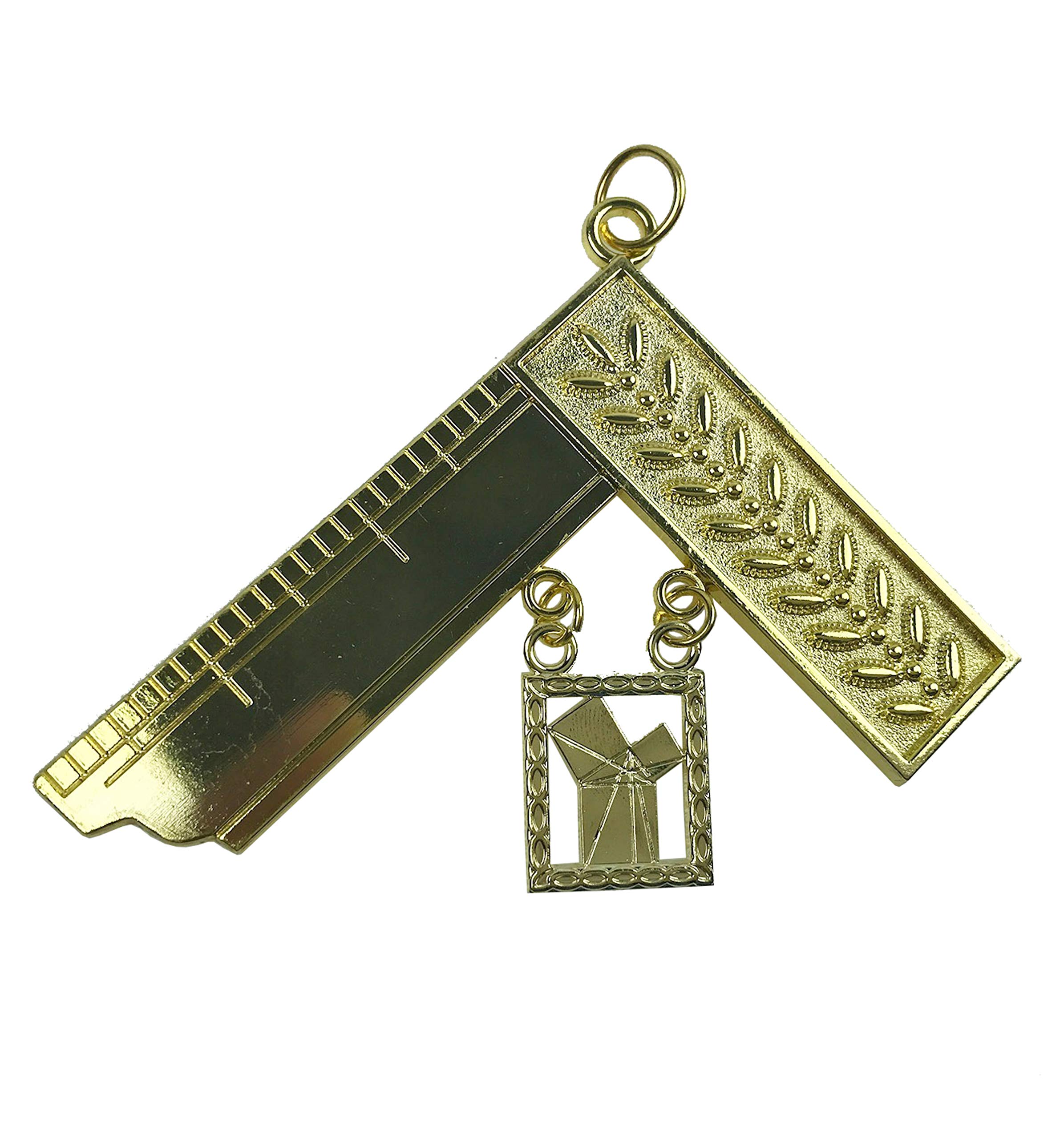 Three Colour Masonic Craft Lodge Officer Past Master Collar Jewel Gold Bt102