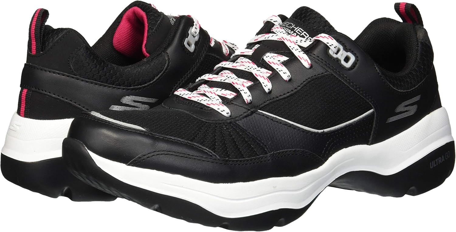 Skechers Mantra Ultra Forte womens Sneaker 37.5 EU Black/Pink