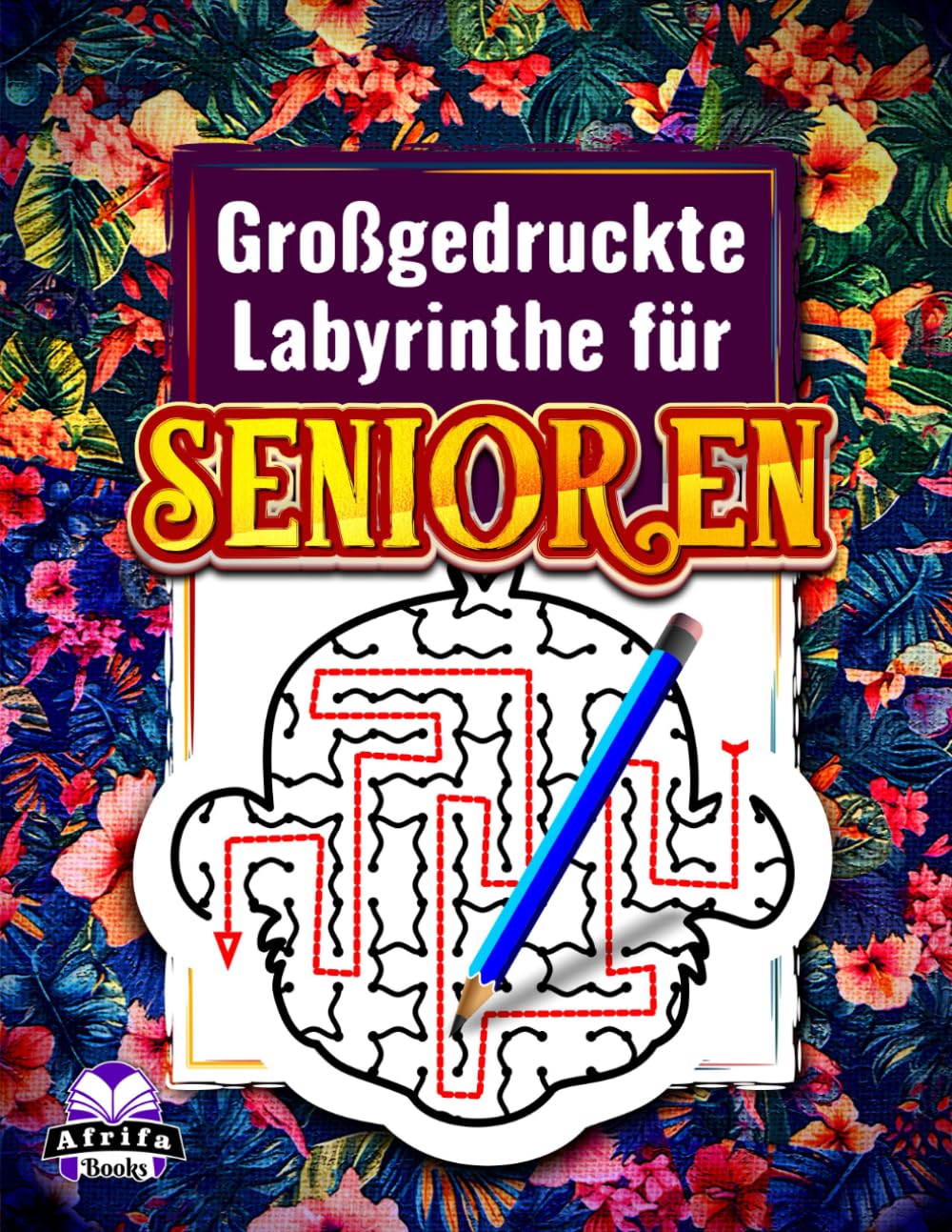 Großgedruckte Labyrinthe für Senioren: Tierlabyrinth-Rätselbuch für ältere Erwachsene mit 60 Denkspielen zur Entspannung und geistigen Anregung
