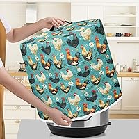 Vista 55 de Cubierta abstracta para freidora de aire con estampado de corazón, cubierta de olla a presión de 3 cuartos de galón, cubierta antipolvo para olla a