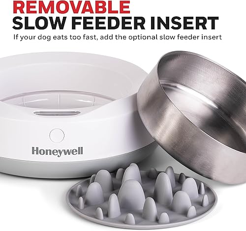 Miniatura 4 de Honeywell Cuenco 2 en 1 para mascotas, cuenco para mascotas escalado basado en la aplicación con inserto extraíble de alimentación lenta  Tazón