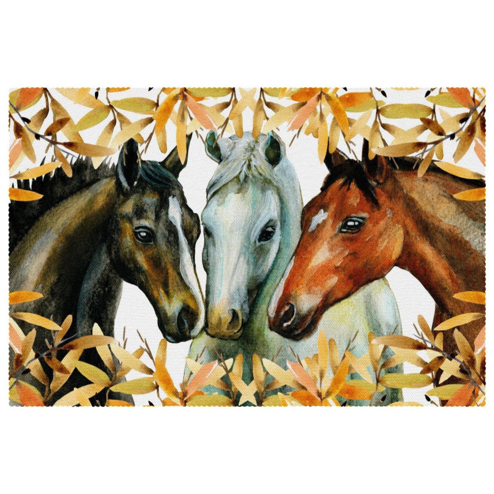 Sets de table automne lot de 6 lavables et thermorésistants pour repas de saison