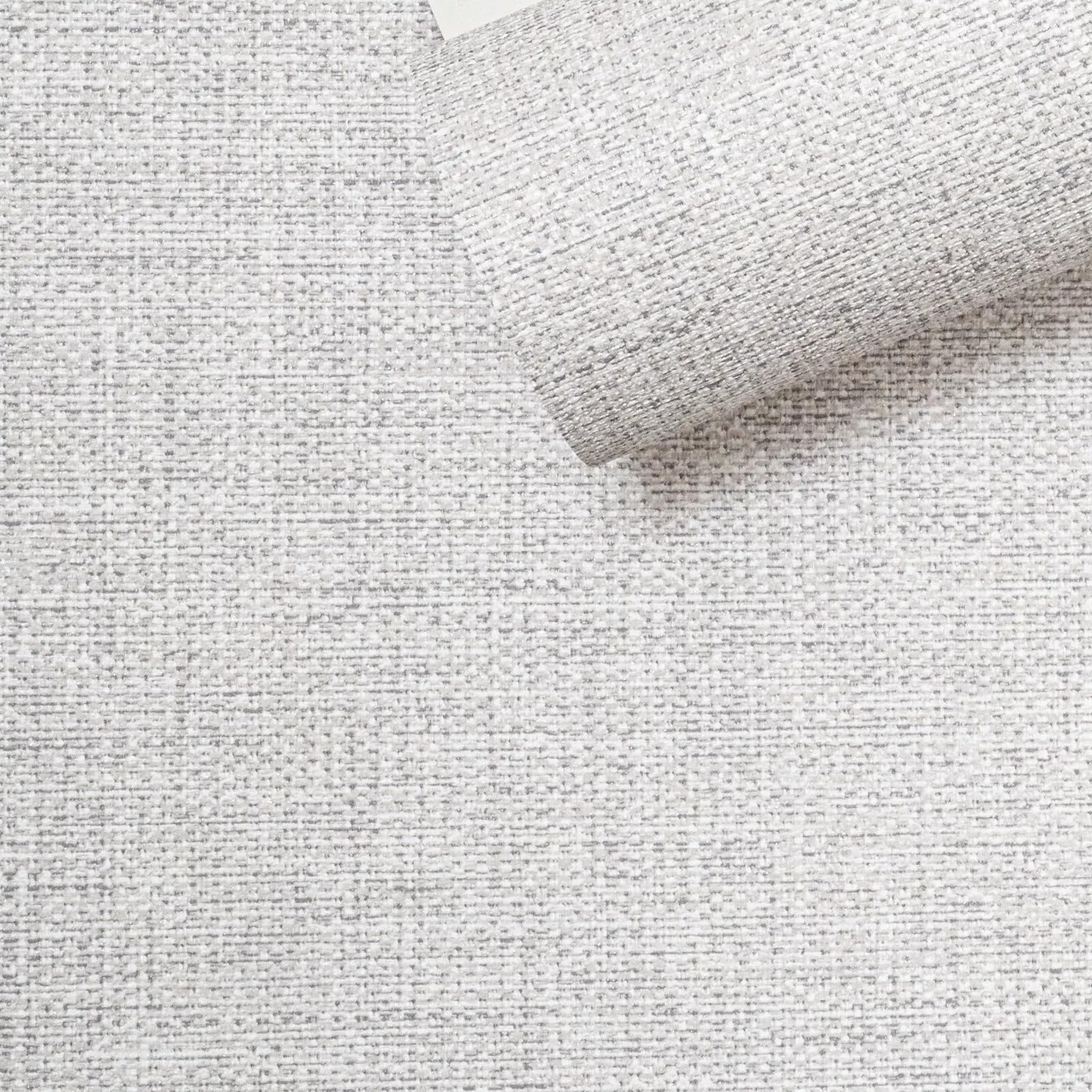 Sophie Laurence Beige Adana Linen Effect Wallpaper - Metallic Shimmer, Textured, Scrubbable, Paste The Paper, 0.53M X 0.53M Sample, Suitable For Any Room, Made In Belgium