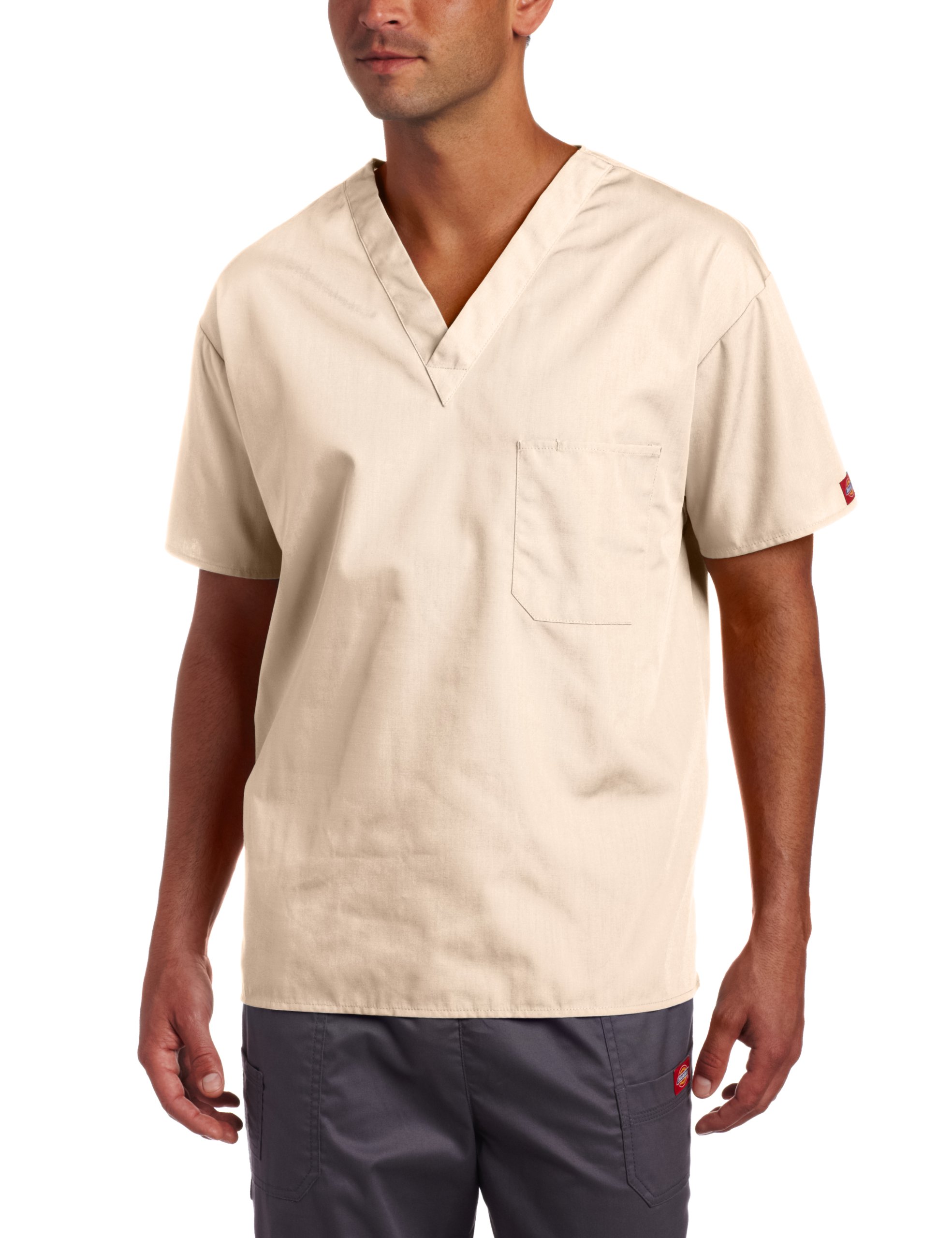 Dickies mens womens Unisex Everyday Scrubs (Eds) V-neck 1 Pocket Top