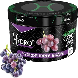 Hydro Hookah Flavors - Signature Hookah Flavor Blends, Delicious Shisha Nicotine Free, Alternative to Hookah Tobacco, 250g [HYDROPURPLE - Grape]
