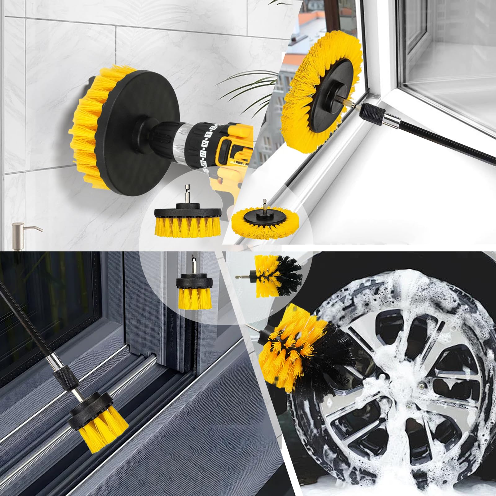 32-teiliges Auto-Detaillierungs-Set mit ultraweichen Auto-Detailing-Pinseln, Auto-Staubwedel-Polierpads, Windschutzscheiben-Reinigungswerkzeug für die Reinigung von Rädern, Innen- und Außenbereich