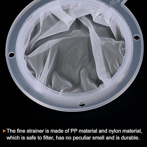Miniatura 4 de PATIKIL Filtro de alimentos de 5.4 pulgadas de diámetro exterior, paquete de 4 filtros de malla de 100 filtros de malla fina para jugo, café,