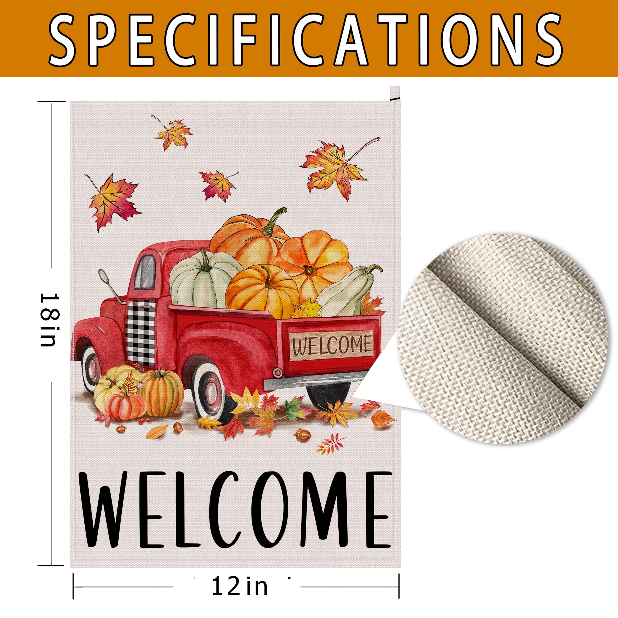 Frühlings-Gartenflagge Doppelseitig – Willkommensdeko 30,5x45,7 Cm, Jute-Optik