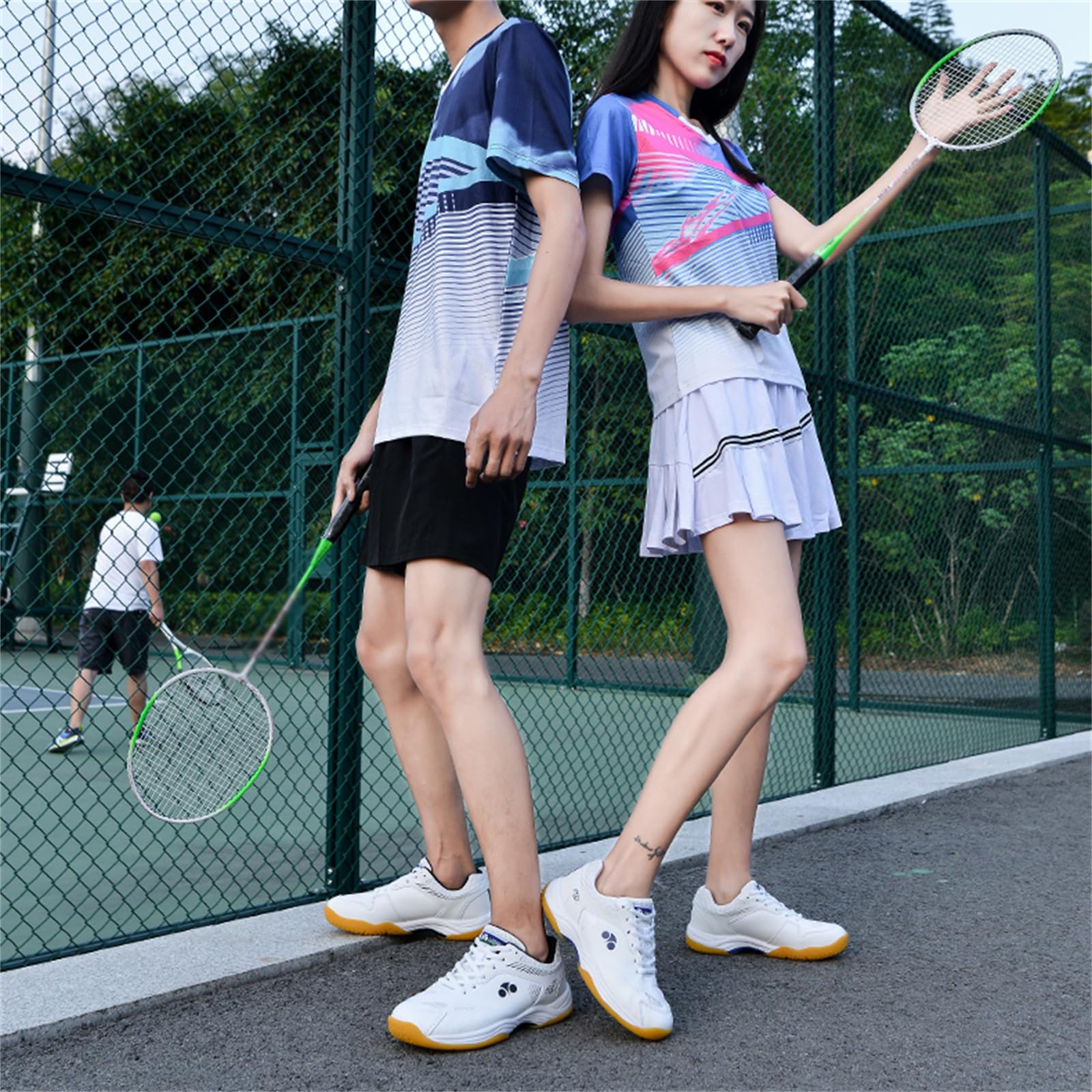 Zapatos De Bádminton para Hombres Y Mujeres Zapatillas De Voleibol Pickleball Ligeras Antideslizantes para Exteriores para Interiores