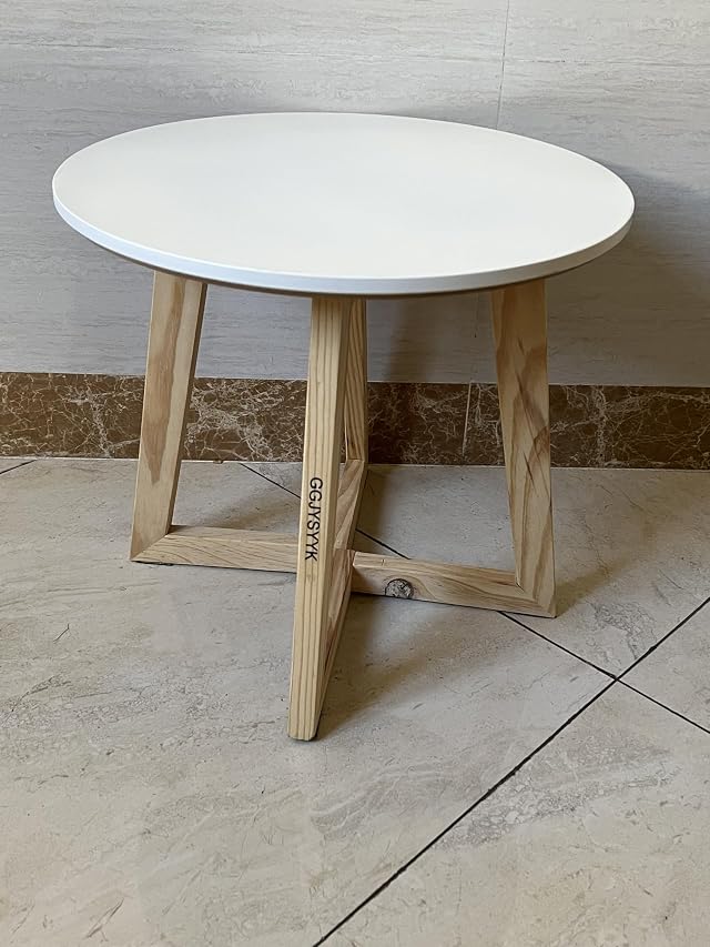 GGJYSYYK Wood Furniture Modern Round Wooden Coffee Table Storage Design Circular Center Table for Living Room