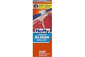 Hefty Slider Freezer Bags: Gallon-Sized Storage Solution for Ample Protection
